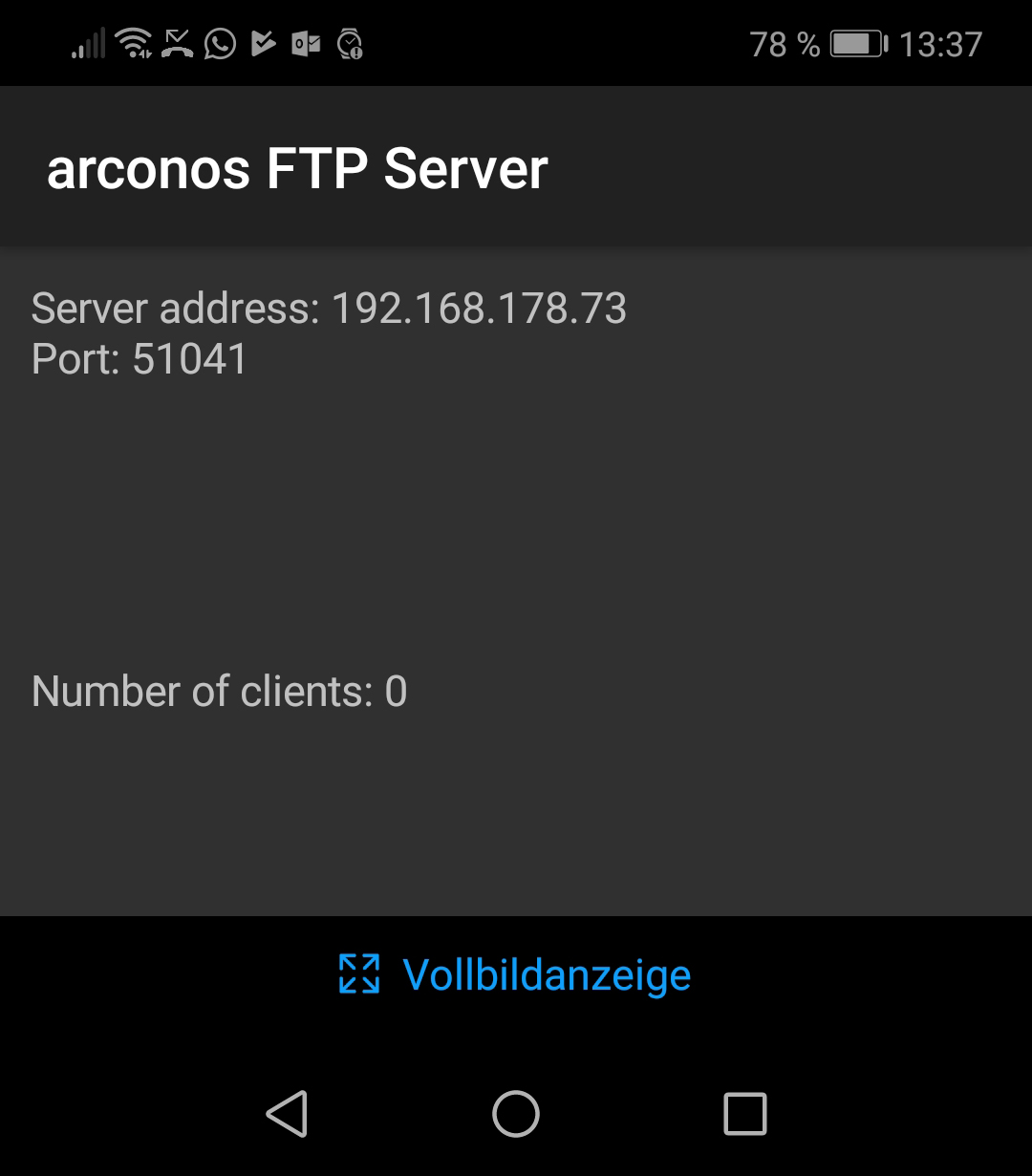 APP: arconos Server